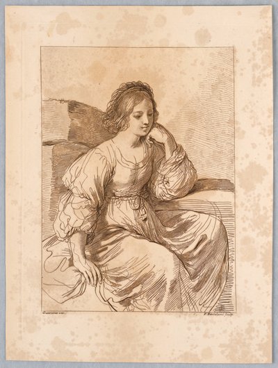 Portræt af en Dame af Francesco Bartolozzi