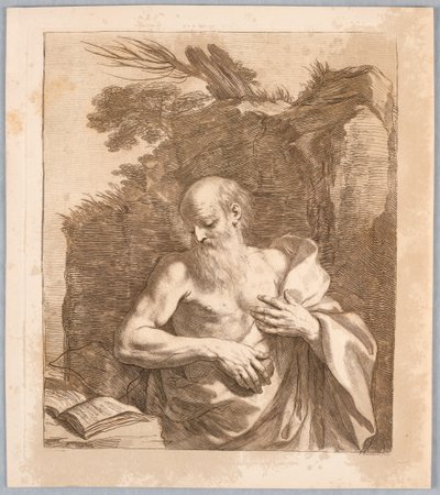Sankt Jerome af Francesco Bartolozzi