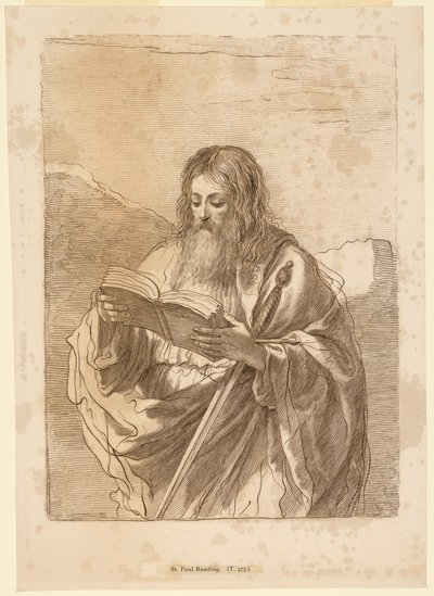 Saint Paul læsning af Francesco Bartolozzi