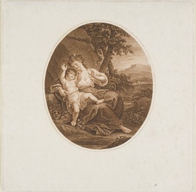 Sappho lytter til kærlighed af Francesco Bartolozzi