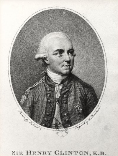 Sir Henry Clinton (1730-95) (gravering) (s/h foto) af Francesco Bartolozzi