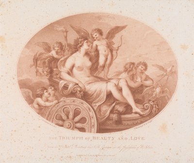 Der Triumph von Schönheit und Liebe af Francesco Bartolozzi