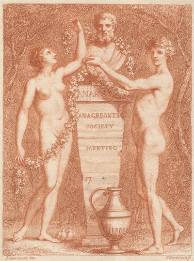 Eintrittskarte: Anacreontic Society Meeting af Francesco Bartolozzi