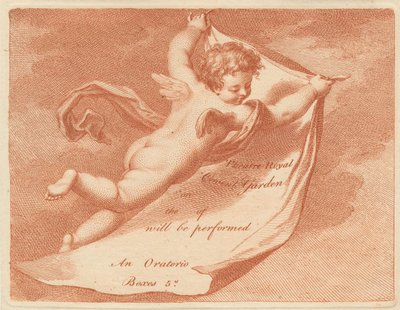 Eintrittskarte für das Theatre Royal, Covent Garden af Francesco Bartolozzi