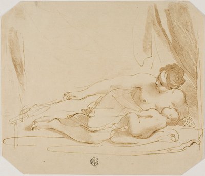 Venus og Amor af Francesco Bartolozzi