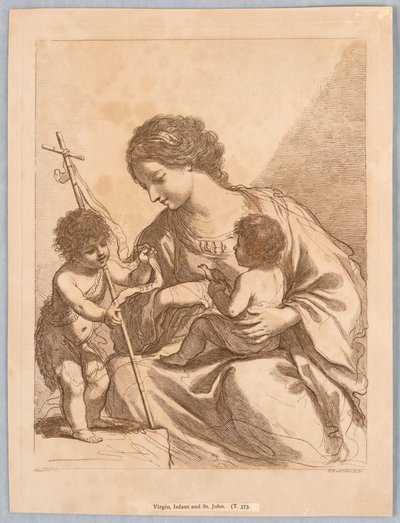 Jomfru, spædbarn og Sankt Johannes af Francesco Bartolozzi