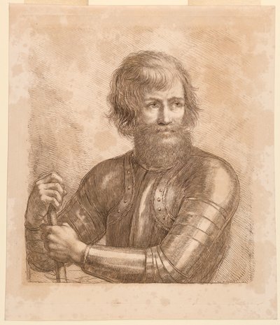 Kriger med en truncheon af Francesco Bartolozzi