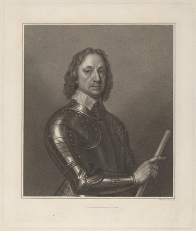 Oliver Cromwell af Francesco Bartolozzi after Robert Walker