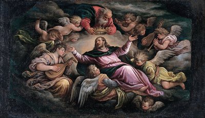 Kristus i herlighed af Francesco Bassano the Younger