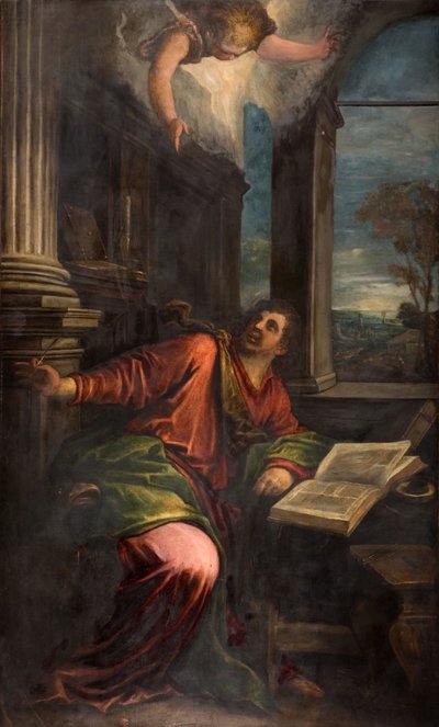 Johannes den Guddommelige, 1592. af Francesco Bassano the Younger