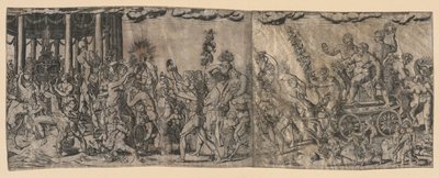 Bacchanalian Scene, slutningen af 1500-tallet-begyndelsen af 1600-tallet. af Francesco Bertelli