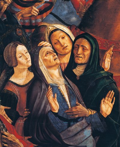Jomfru, detalje fra Crucifixion, af Francesco de