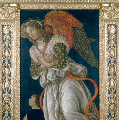 Engel. Detalje af St. Sebastian Tabernaklet af Francesco Botticini