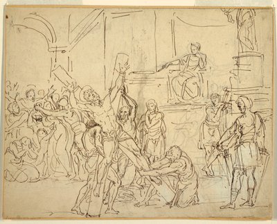 Martyrium af St. Andrew af Francesco Coghetti