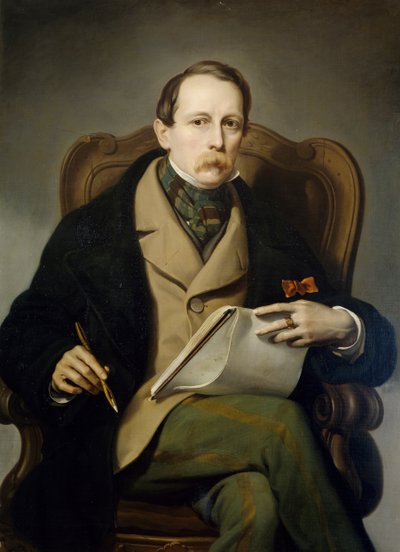Selvportræt af Francis Coghetti (1802-1875) af Francesco Coghetti