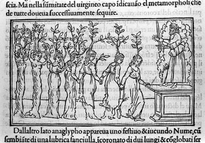 Indgravering i "Hypnerotomachia Polyphili" (drømmen om Poliphila) af den dominikanske munk Francesco Colonna, Venedig af Francesco Colonna