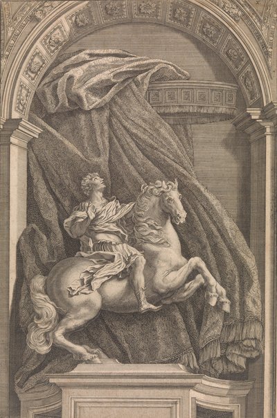 Rytterstatue af Konstantin den Store, 1690-1740. af Francesco Faraone Aquila