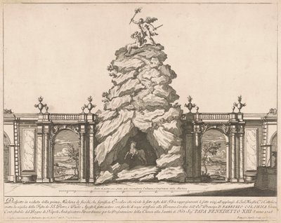 Prima Macchina for Kina fra 1726: Hercules and the Hydra af Francesco Faraone Aquila, after Alessandro Specchi