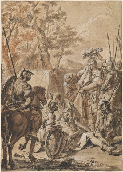 Alexander den Store før Liget af Darius af Francesco Fontebasso