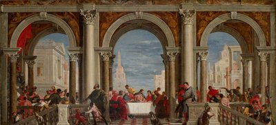 Festen i Huset Levi, 1720-1769 af Francesco Fontebasso