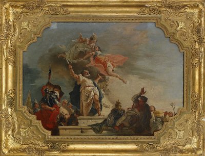 The Sacrifice of Iphigenia, 1700-tallet af Francesco Fontebasso