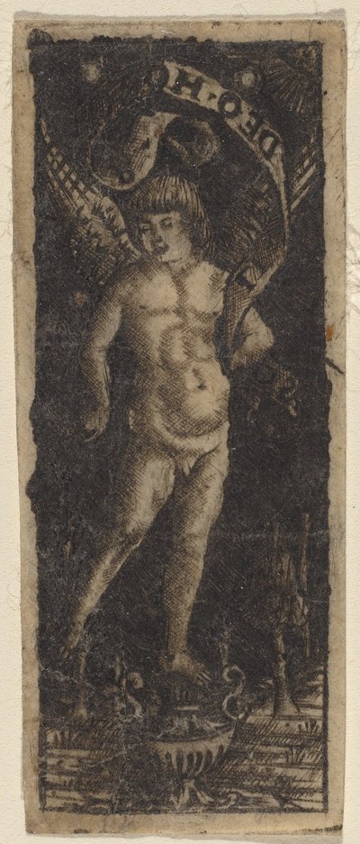 Kerub på en vase med inskription: "SOLI DEO HONOR" af Francesco Francia or Peregrino da Cesena