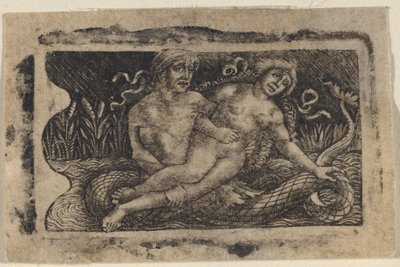 Triton og nymfe af Francesco Francia or Peregrino da Cesena