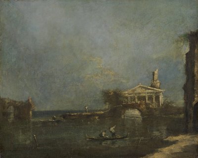 Lagune nær Venedig af Francesco Guardi (attributed to)