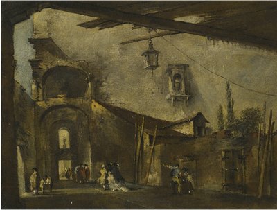 En gade i Venedig af Francesco Guardi