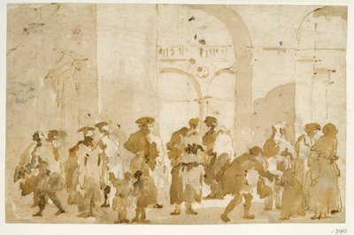Figurenstudien af Francesco Guardi