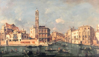 Grand Canal: San Geremia og indgangen til Cannaregio af Francesco Guardi