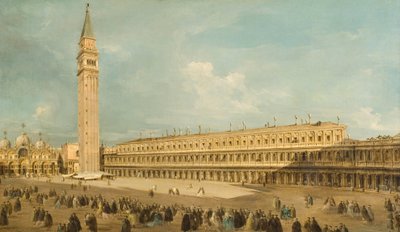 Piazza San Marco i Venedig af Francesco Guardi