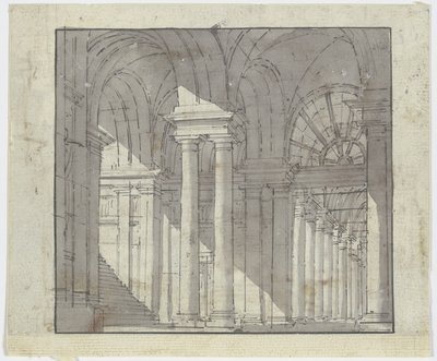 Søjlegang af Francesco Guardi