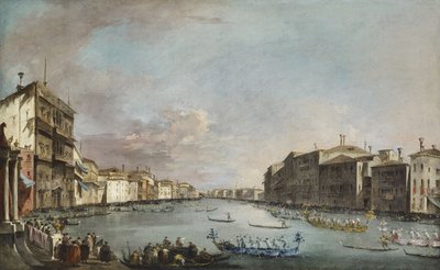 Regatta i Venedig af Francesco Guardi
