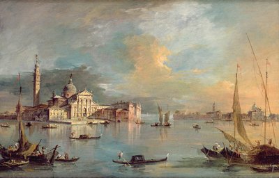 San Giorgio Maggiore, Venedig, med Giudecca og Zitelle af Francesco Guardi