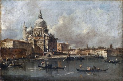 Santa Maria della Salute i Venedig af Francesco Guardi