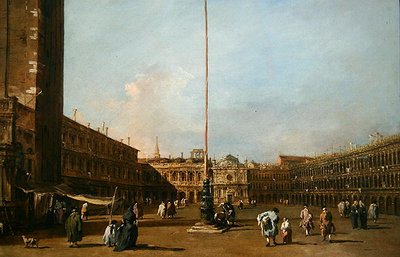 Piazza San Marco, Venedig af Francesco Guardi