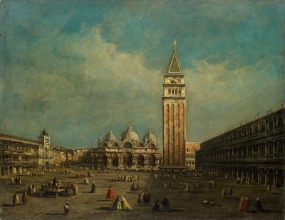 Piazza San Marco i Venedig af Francesco Guardi