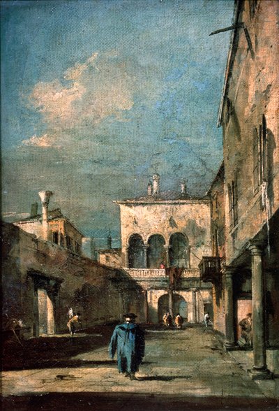 Venetiansk gårdhave, 1770