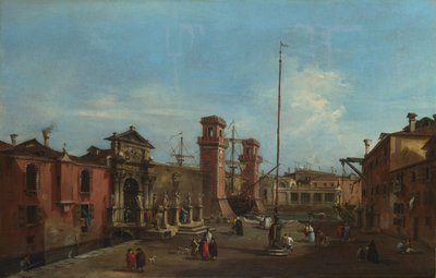Venedig. Arsenalet, 1755-1760 af Francesco Guardi