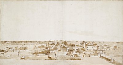 Udsigt over Villa Loredans have, midten af det 18. århundrede af Francesco Guardi