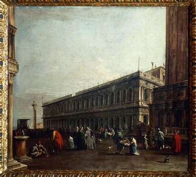 Udsigt over Piazzetta af Francesco Guardi