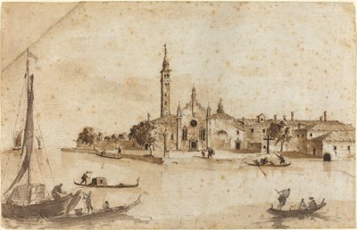 Øen Madonna della Grazia af Francesco Guardi and Giacomo Guardi
