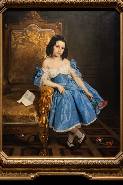 Portræt af grevinde Luigia Negroni Prati Morosini af Francesco Hayez