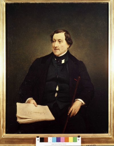 Portræt af Gioacchino Rossini (1792-1868) - af Hayez, Brera Museum, Milano af Francesco Hayez