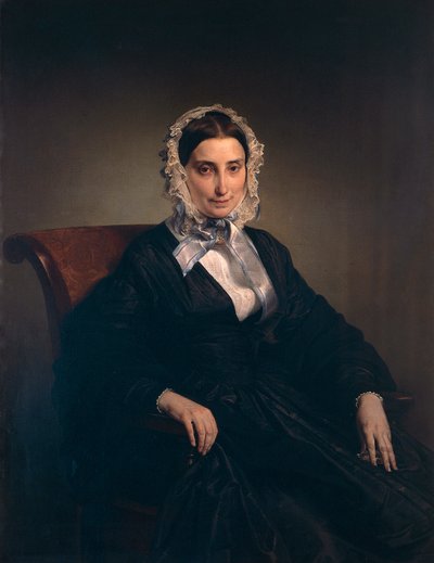 Portræt af Teresa Borri (anden hustru til Alessandro Manzoni) af Francesco Hayez (1791-1882) af Francesco Hayez