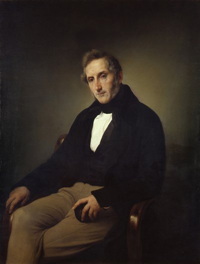 Portræt af digteren Alessandro Manzoni 1785-1873 af Francesco Hayez