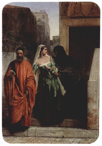 En rivals hævn (Le Veneziane - Kvinder fra Venedig) af Francesco Hayez