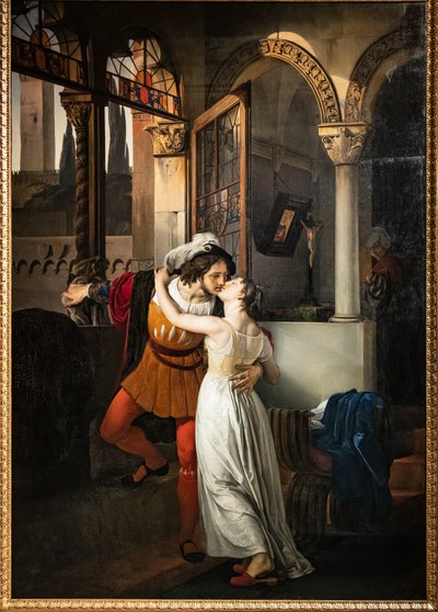 Romeos sidste kys til Julie af Francesco Hayez