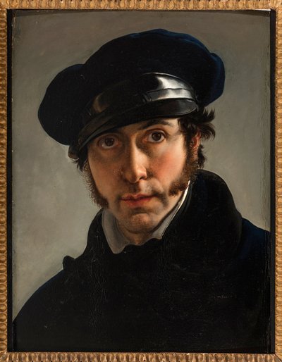 Selvportræt af Hayez, Francesco (1791-1882). Olie på lærred, ca. 1822. Privat Samling af Francesco Hayez
